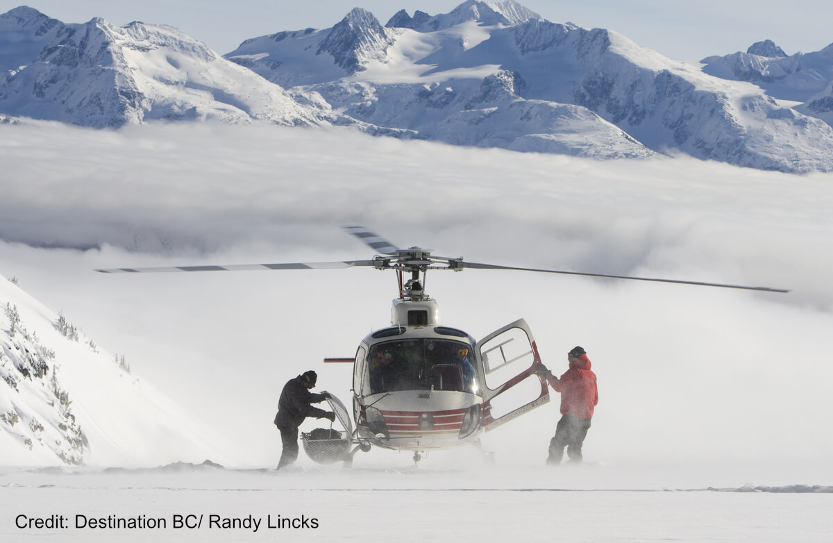 heliskiing in whistler