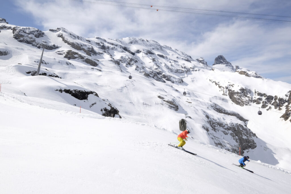 groomed run in engelberg