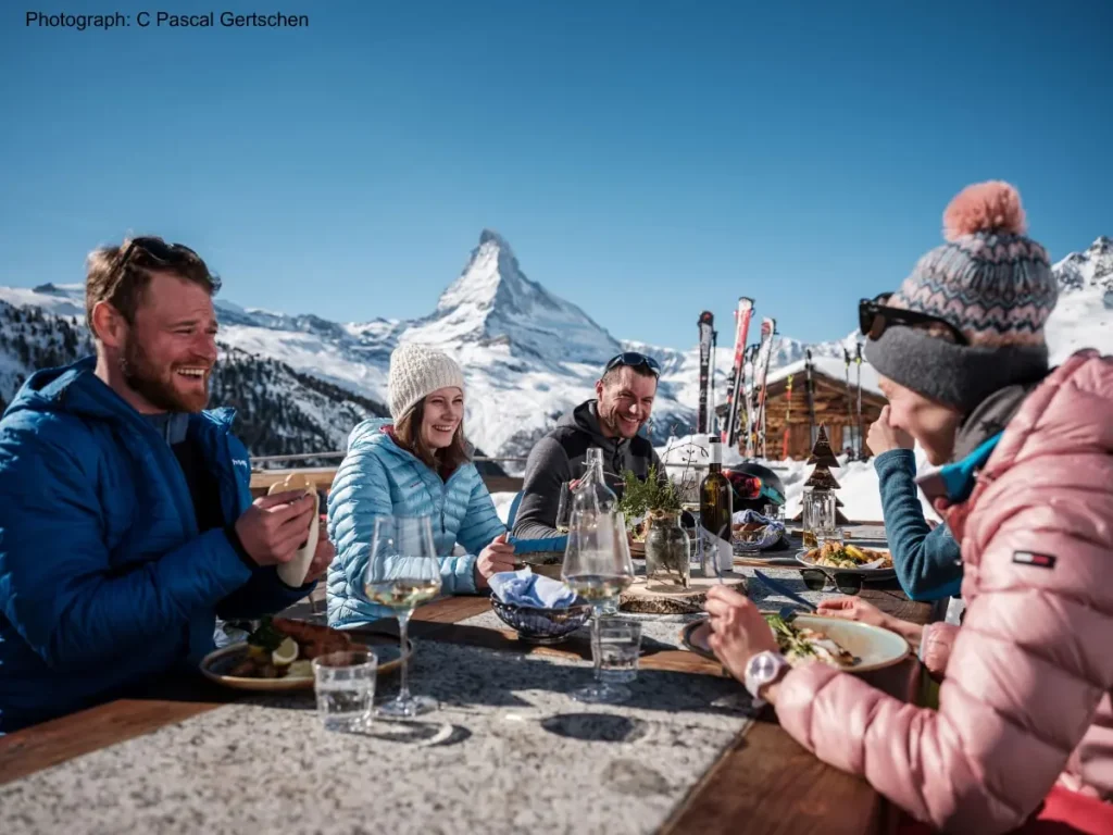 lunch by the matterhorn