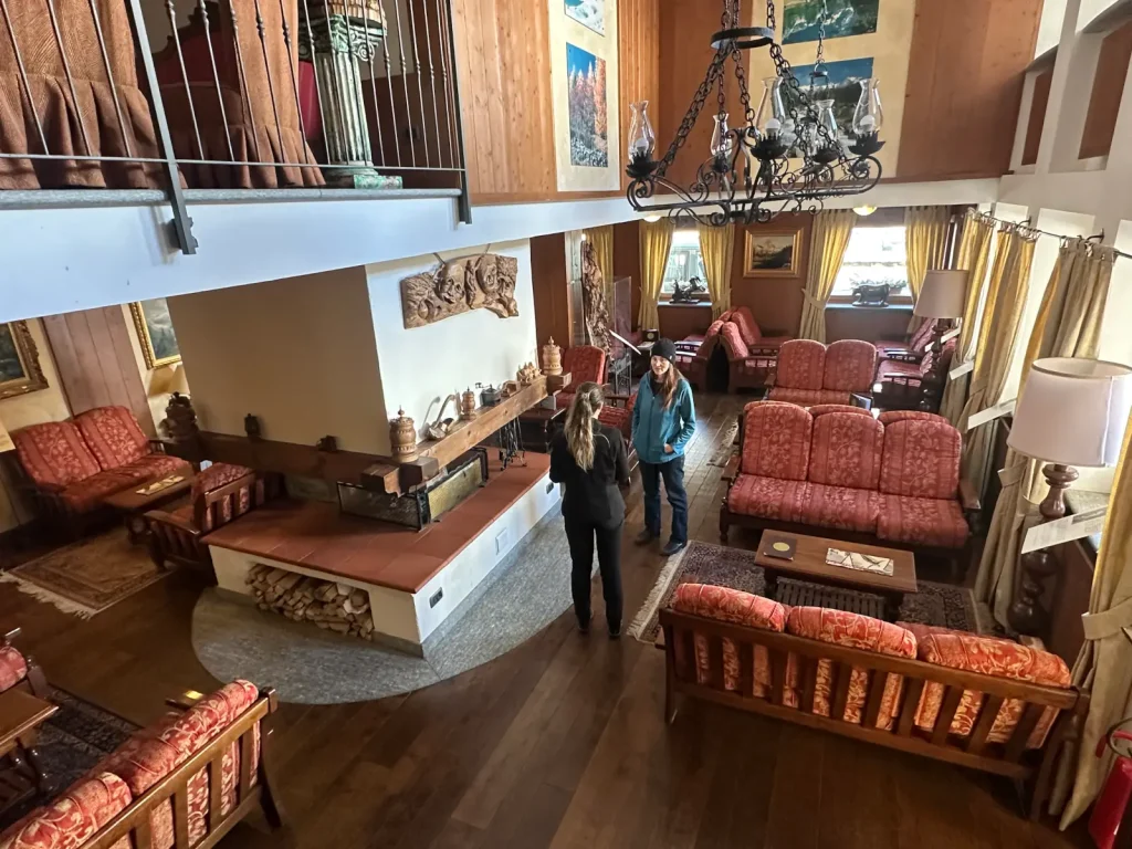 Cervinia 3 Inside a lodge in Cervinia