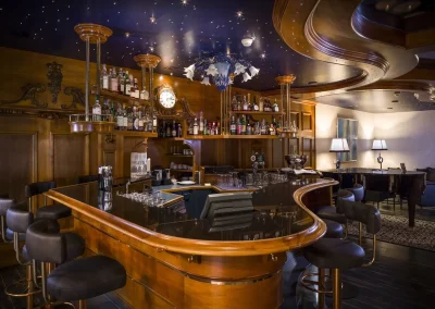 luxury hotel bar in Switzerland