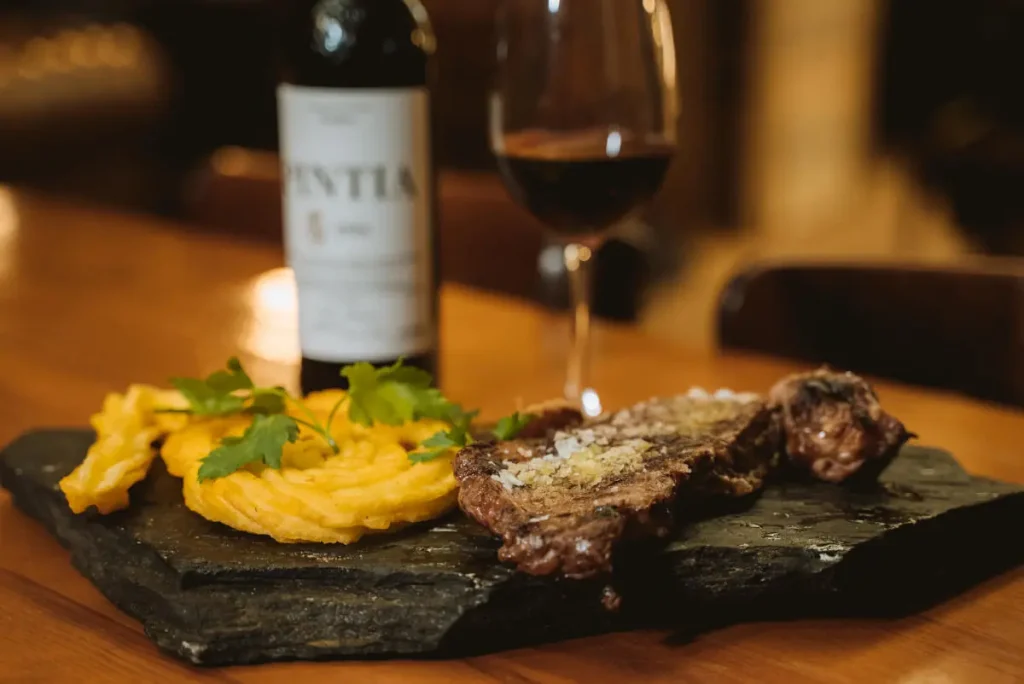 gourmet meal in Andorra ski resort