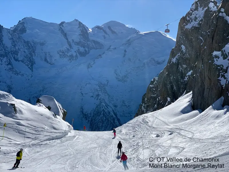 skiing in chamonix