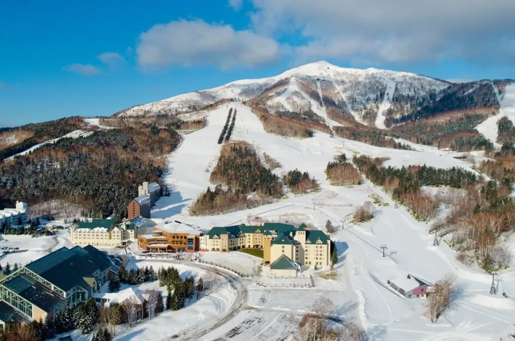 Aerial view of Tomamu ski resort