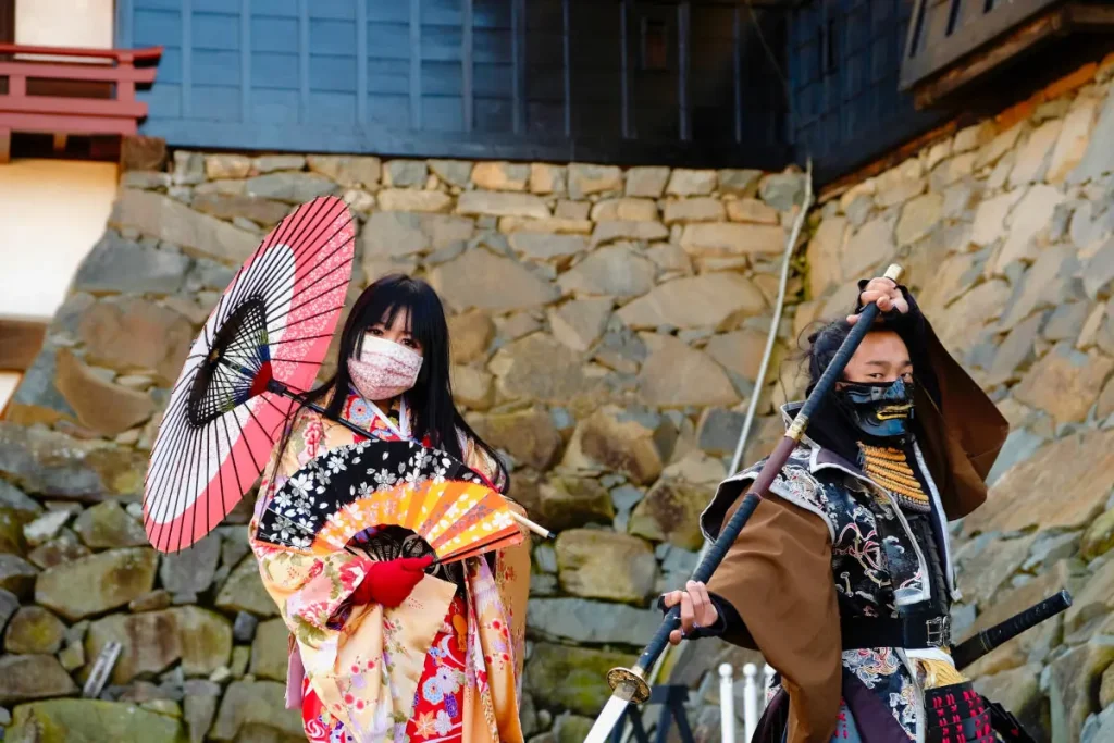 Samurai and Geisha in Tokyo