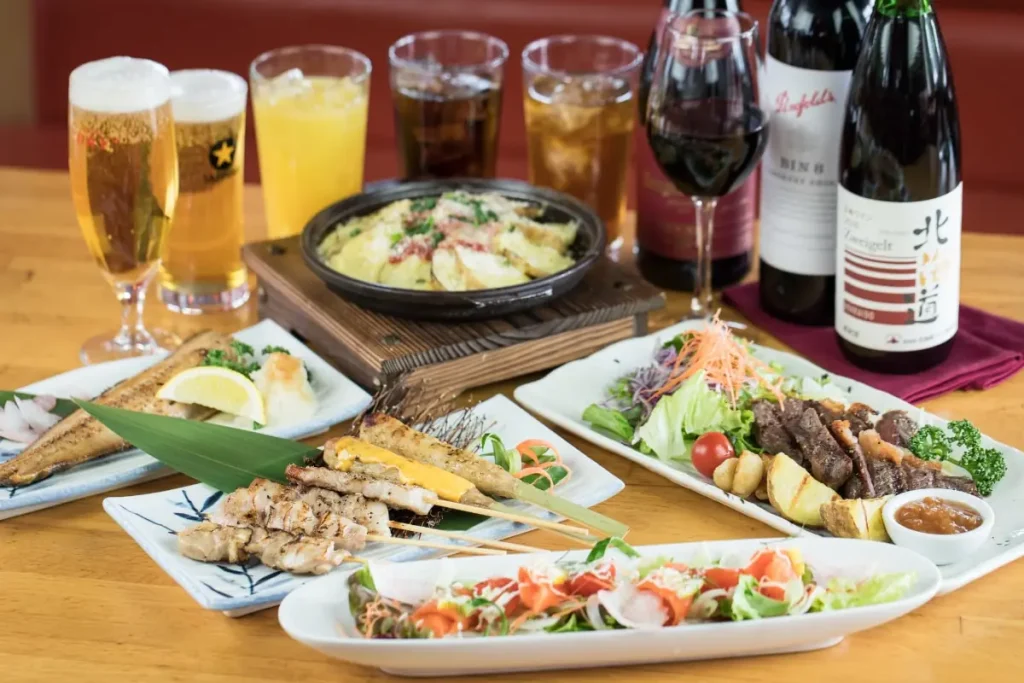 a Japanese feast in Niseko